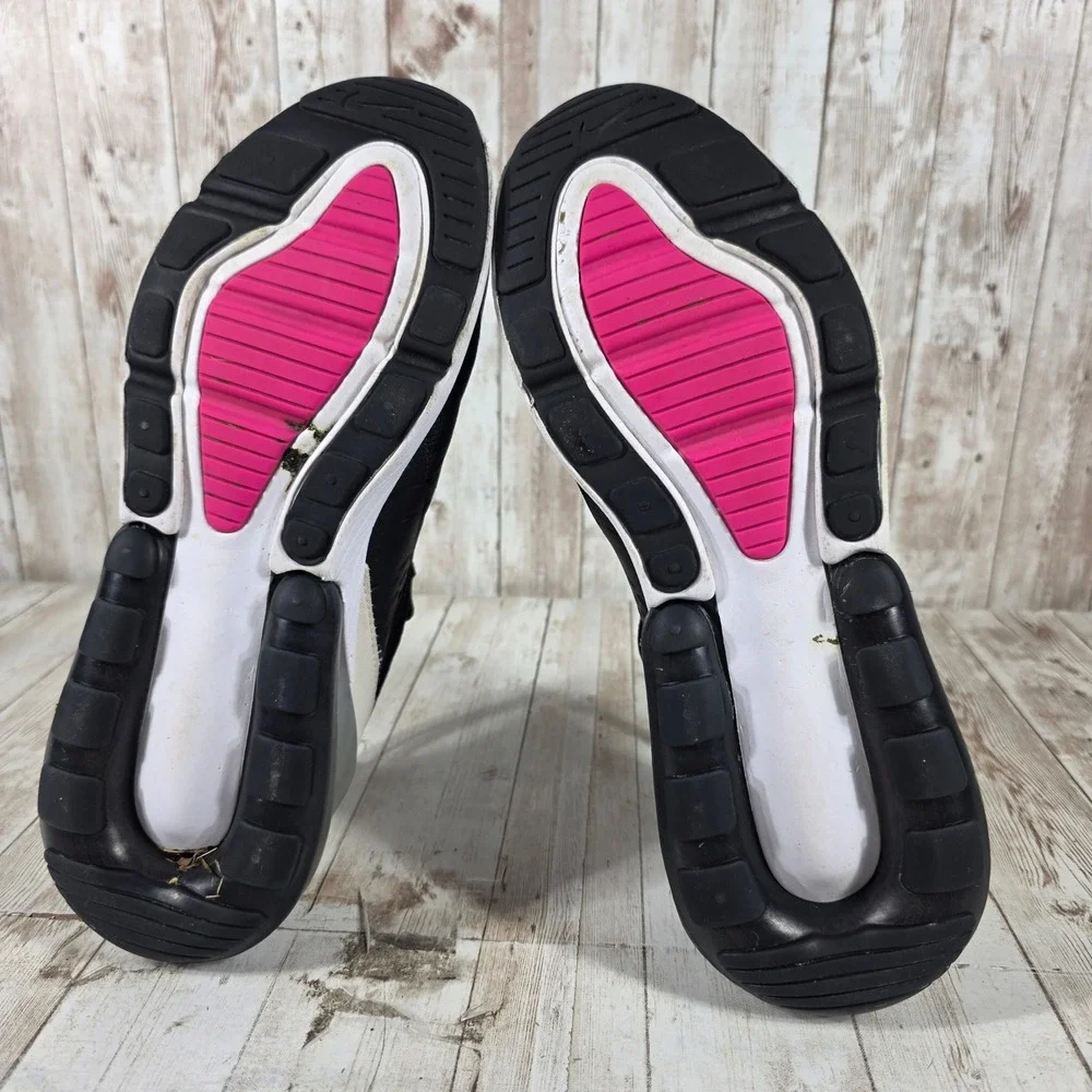 Nike Air Max 270 Womens Black‎ White Iridescent Sneakers DZ7736-002 Size 8